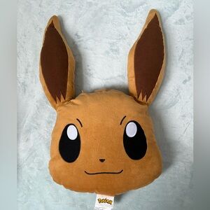Pokemon Eevee Plush Pillow - Brown and Black